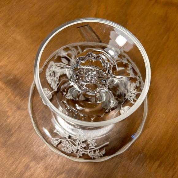 New Martinsville Viking Oval Vase & Compote Silver Flowers of Flanders Poppies - Picture 13 of 15